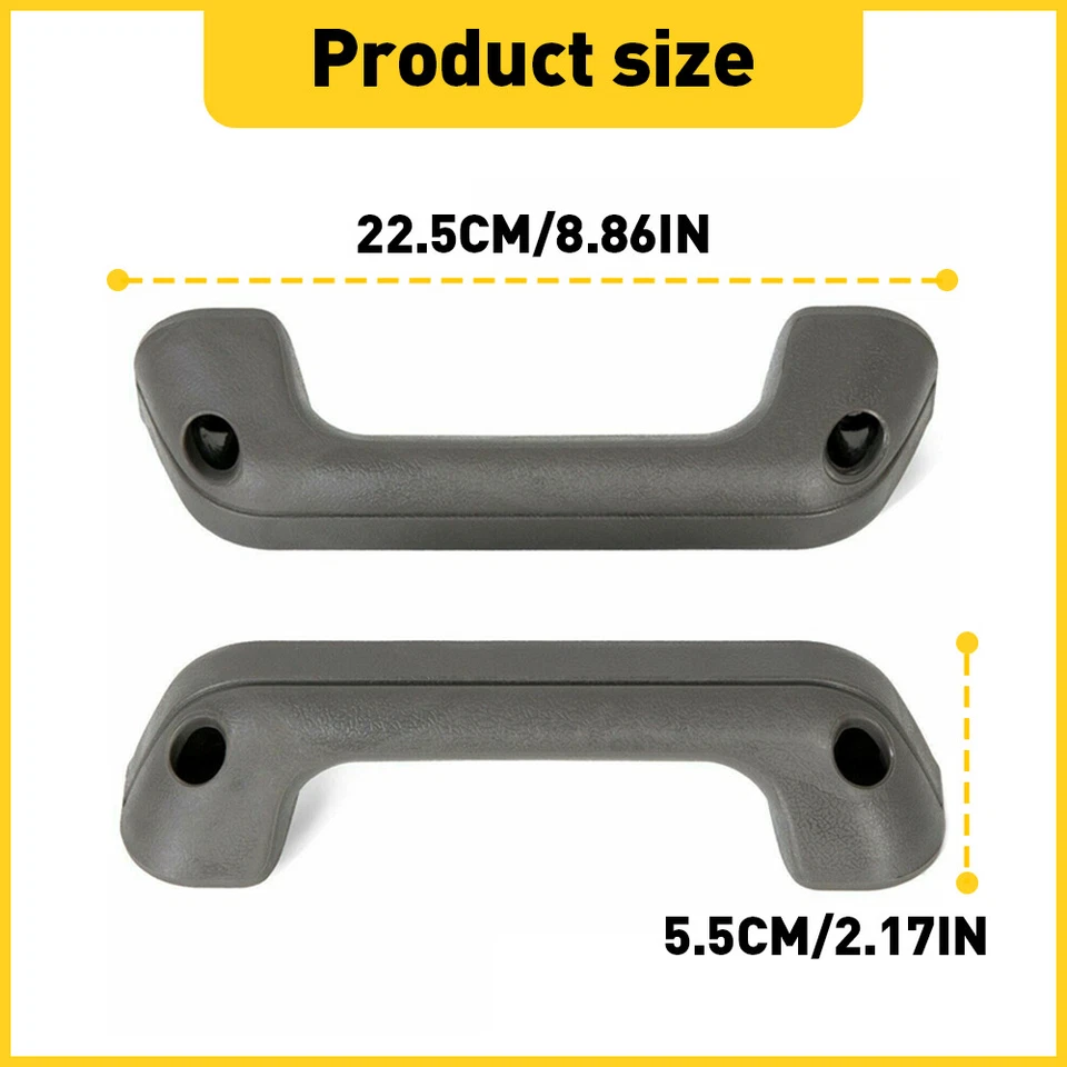 NUEVO par de tiradores de manija de puerta con reposabrazos para camioneta Nissan D21 87’-97’ carrocería dura Foto 2 de 4