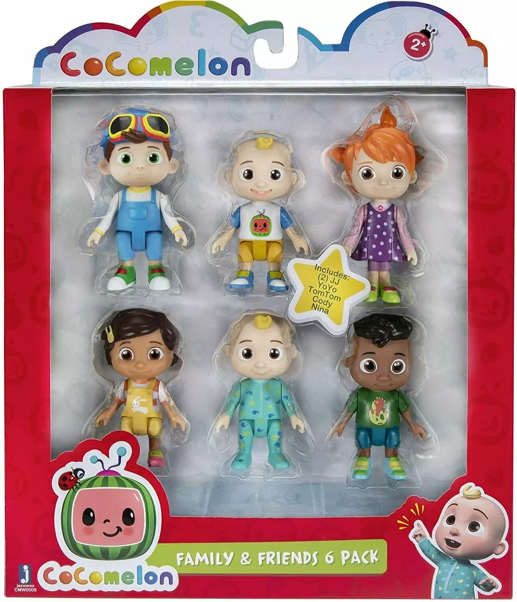 CoComelon Official Friends & Family 6 Figure Pack 3in Character Toys