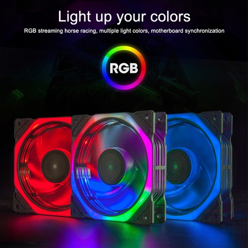 12CM Spider Star RGB Case Fan-Dual-Ring 16 LED Hydraulic Bearing Quiet PC Cooler - Afbeelding 10 van 24