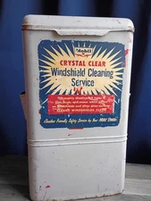 Vintage MOBIL Gas Station WINDSHIELD CLEANING WASHING SERVICE Attendant DEALER