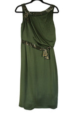 NEW, Carolina Herrera Midi-Dress in Green Size 4 #MD1927
