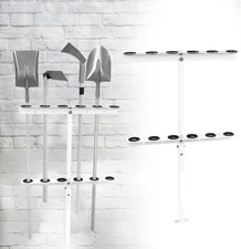 Soundforge Vertical Landscape Hand Tool Rack for Truck Trailers, Garage
