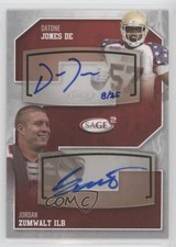 2014 SAGE2 8/25 Datone Jones Jordan Zumwalt #14 Auto 2b2