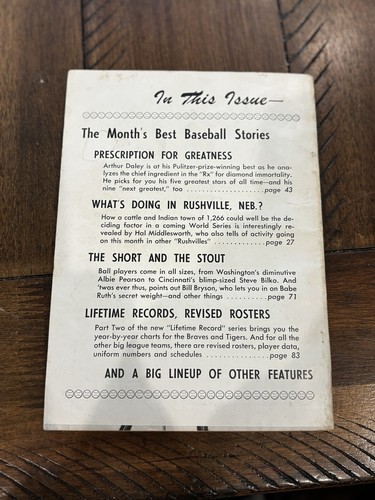 Warren Spahn Signed Autographed Magazine Baseball Digest 1958 Braves JSA AG71921 - Picture 2 of 2