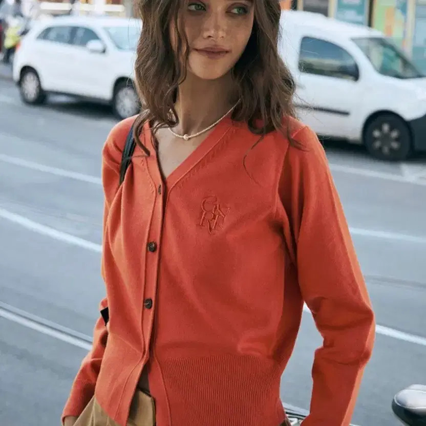 General Idea Basic Orange Cardigan for Women - image 3