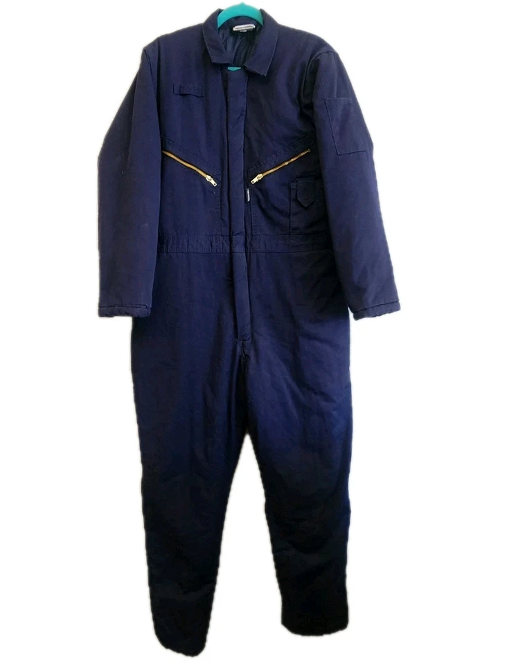 Portwest Insulated Coverall Padded Thermal Quilt-Lined Winter Boiler Suit S816 - Image 4 of 4