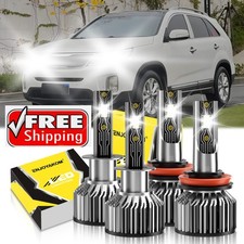 For Kia Sorento 2011-2013 Led Headlight Bulb Highlow Beam Kit Super Bright For Kia Sorento 2011-2013 Led Headlight Bulb Highlow Beam Kit Super Bright
