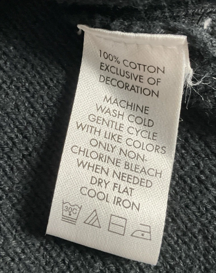 Cárdigan negro Calvin Klein para hombre talla XXL cremallera cuello falso suéter detalles de nailon Foto 4 de 4