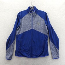 G-III 4Her Jacket Womens Medium New York Giants Blue Full Zip Heathered Vintage