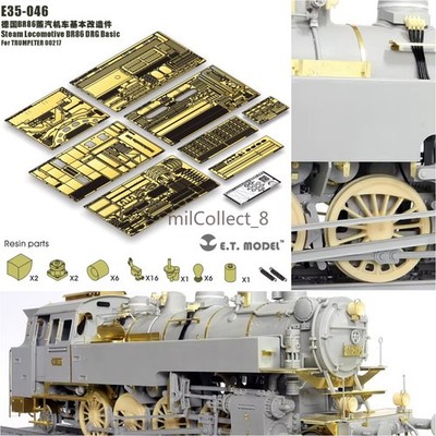 E.T. Model 1/35 German BR86 DRG Steam Locomotive Basic Detail Set for TRUMPETER