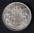 Canada 1952 50c Fifty Cent Silver Half Dollar King George VI .800 Silver #2