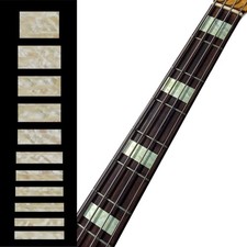 Inlay Sticker Fret Markers for Guitars Bass - Jazz Blocks - Aged White