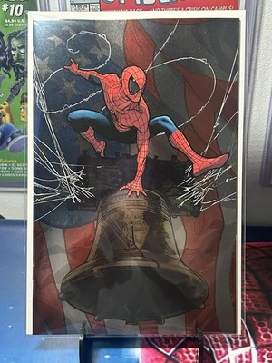 1776 #1 Lobos Villalobos Virgin Foil C Variant LTD 1000 Spiderman Marvel