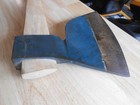 NICE BRANDED HEWING AXE-NOT SURE OF MAKER HEART OVER TRIANGLE STAMP-WITH HANDLE — photo 4