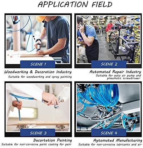 10mm x 6.5mm Blue Pneumatic Air Hose Tubing 89 Meter