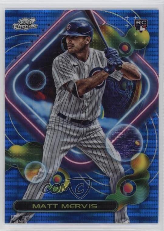 2023 Topps Cosmic Chrome Blue Moon Refractor /99 Matt Mervis #145 Rookie RC