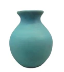 Vintage Van Briggle Art Pottery Vase, c1920 Glazed Ming Blue Sgd. 4.5" MINT!