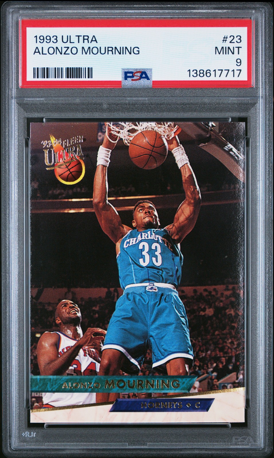 1993 ULTRA #23 ALONZO MOURNING PSA 9
