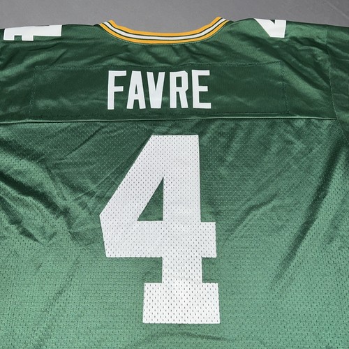 Camiseta Nike Green Bay Packers para hombre L verde 4 Brett Favre hecha en EE. UU. -4233 - Imagen 16 de 16