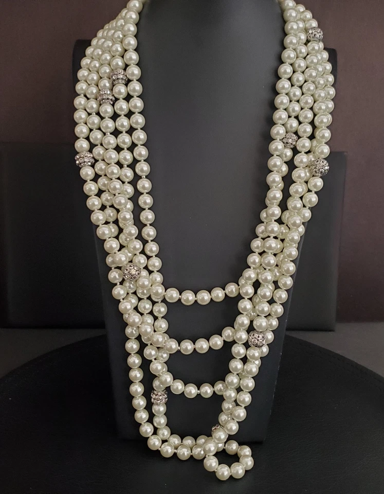 Collar Camrose Kross Audrey Hepburn Inolvidable Multi-Hebra Imitación Perla 26" Foto 2 de 4