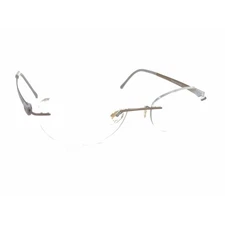 Silhouette 5452 40 6056 Titanium Brown Rimless Eyeglasses Frames 17 130 Austria