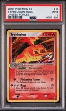 PSA 9 Typhlosion Holo 17/115 ex Unseen Forces Pokemon on eBay