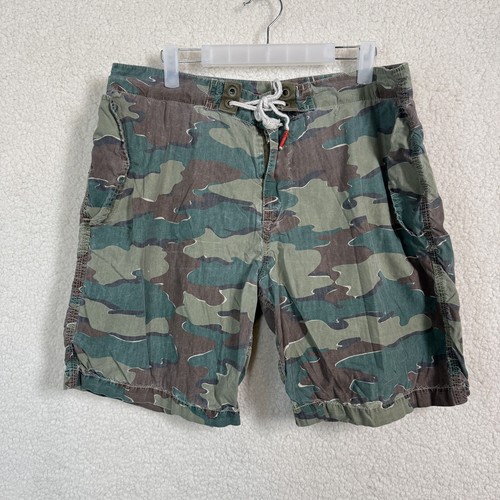Polo Ralph Lauren Shorts Mens 34 Camo Drawstring Surf Beach Casual