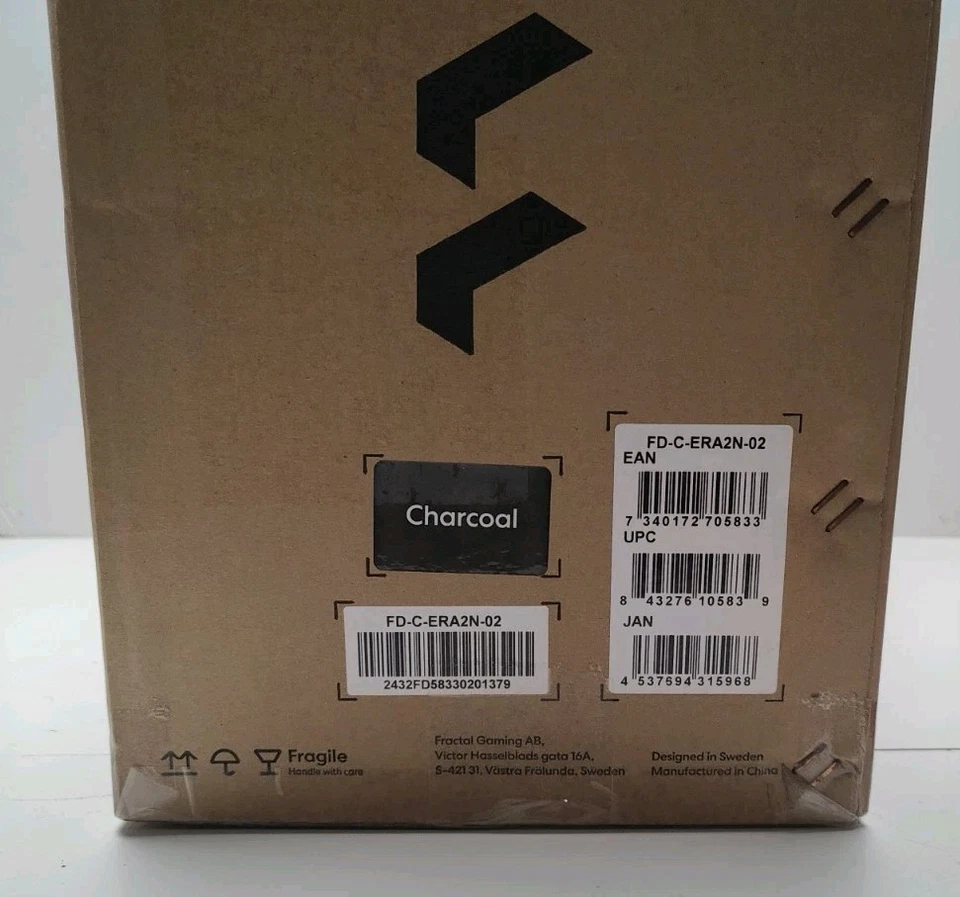 Fractal Design Era 2 Gaming ITX Computer Case - Charcoal - Image 3 of 4