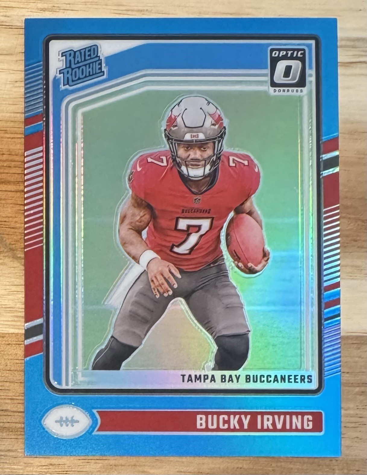 2024 Panini Donruss Optic #216 Bucky Irving Rated Rookie Teal /299 Buccaneers