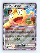 NM Meowth ex Holo ordine perfetto 062/088 RR carta Pokemon 5ban grafica