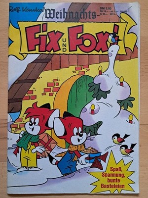 Fix + Foxi Sonderheft Weihnachten von 1974 mit Grußkarten + Würfelspiel - Z1-2