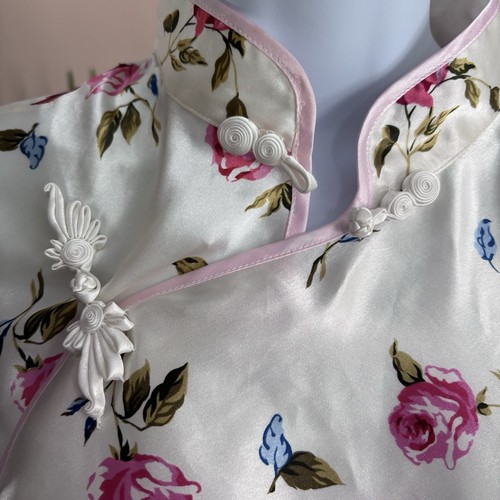 100% Silk Maxi Nightdress Dress Gown By Plants Floral Cottagecore Fairycore * - Picture 3 of 16