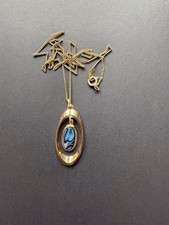 Vintage Paua Shell Oval Pendant