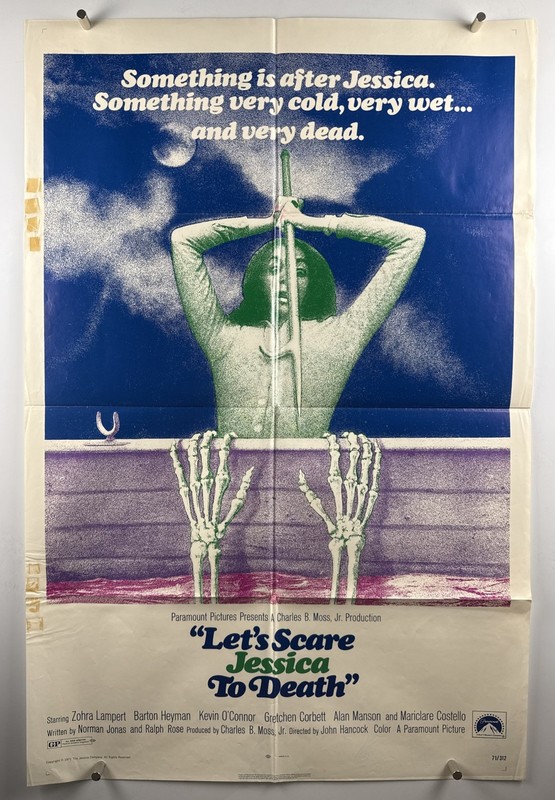 LETS SCARE JESSICA TO DEATH Movie Poster (VeryGood-) One Sheet 1971 Horror 28814