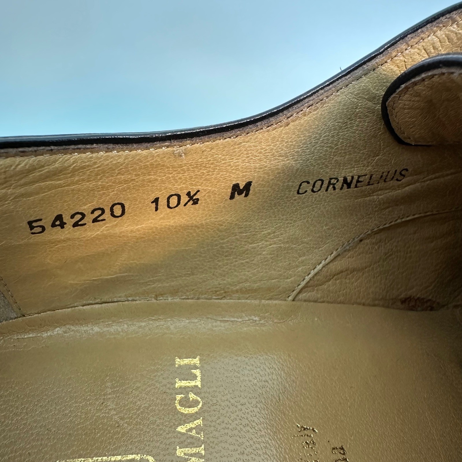 SAOLA Scarpe eleganti Bruno Magli Cornelius pelle marrone uomo 10 5 M Italia Vibram nuove senza etichette