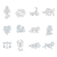 Keychain Resin Mold Constellation Pendant Silicone Mold Epoxy Casting Mold