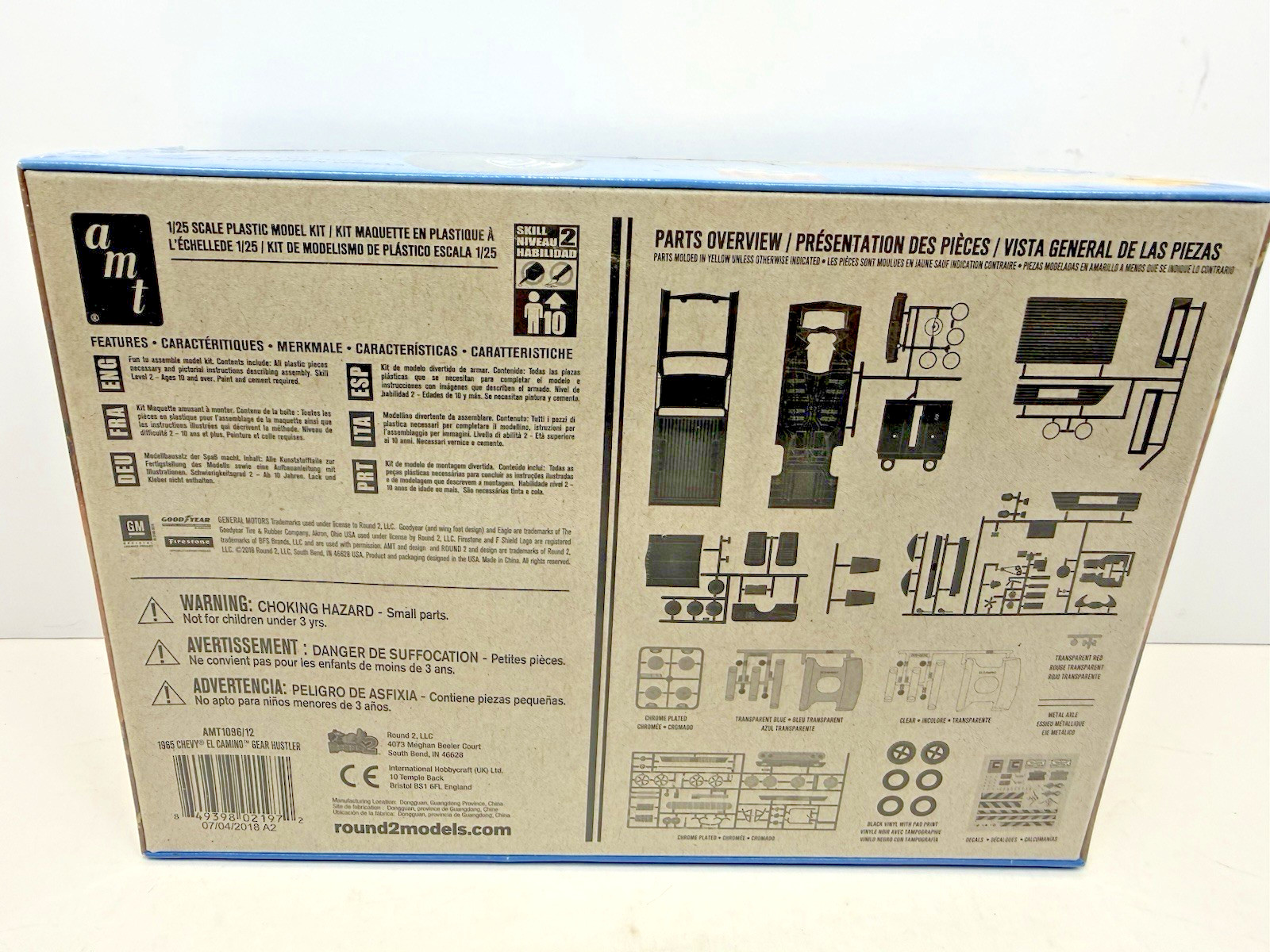 AMT Gear Hustler '65 Chevy El Camino 1096 Plastic Model 1/25 Kit FACTORY SEALED! - Thumbnail 3