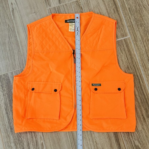 Remington Vest Adult L/XL Bright Orange Utility Safety Hunting High Visiblity - Picture 6 of 7