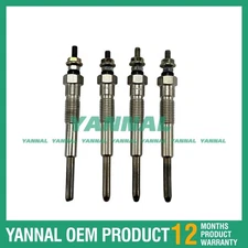New 4 pcs Glow Plug 19850-64010 for Komatsu 4D95 Engine