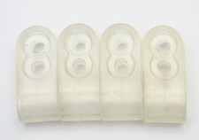 Vintage Game Used Riddell Double Hole Thin Wire Football Helmet Facemask Clips E