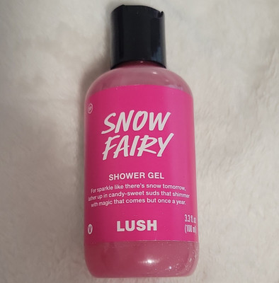 Lush Snow Fairy Shower Gel Pink Vegan Self-Preserving 3.3 fl oz (100 ml)
