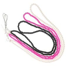 3 PCS Colorful Beaded Lanyard Cellphone Chain for Jewelry Making