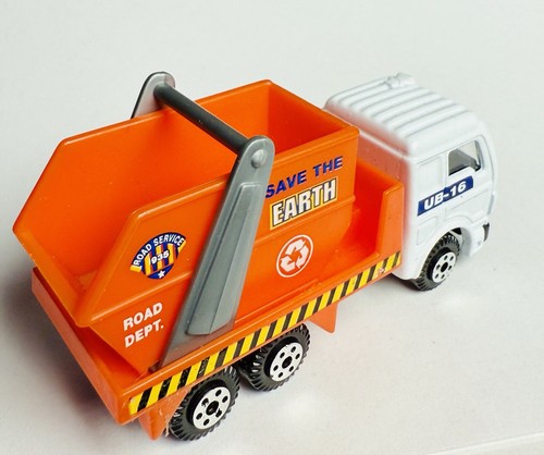 Vintage Yatming Dump Tipper Truck 1:64 Scale Diecast Save The Earth UB-16 Road - Picture 4 of 6