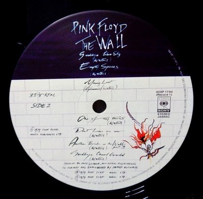 PINK FLOYD THE WALL 1979 CBS/SONY 40AP 1750~1 JAPAN LP OBI