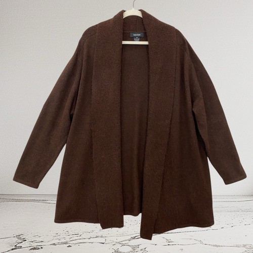Karen Kane Women’s Long Sleeve Open Front Cardigan Size 2X Fall Cozy Chic $139 - Picture 2 of 18
