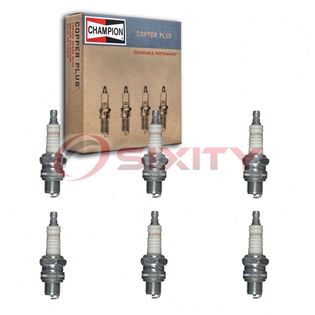 6 pc Champion Copper Plus 933-1 Spark Plugs for QL86C 3922 1507 Ignition ai
