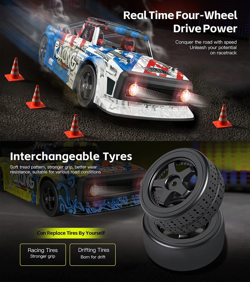 Wltoys 124020 RC Racing Car 60KM/H 4WD 2.4G Brushless Off-road Car 100M Distance - Image 4 of 4