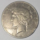 1934 S Silver Peace Dollar