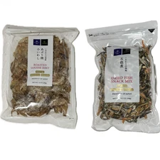 Kuze Fuku & Sons Japanese Dried Fish Snack Mix – Roasted Sardine Jerky l