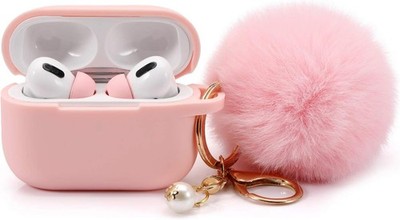 AirPods Pro Charging Case Cover with Soft Ear Tips 1 Pair Kit, Light Pink